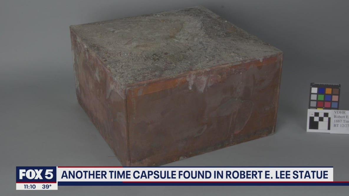 Second time capsule found in Robert E. Lee statue